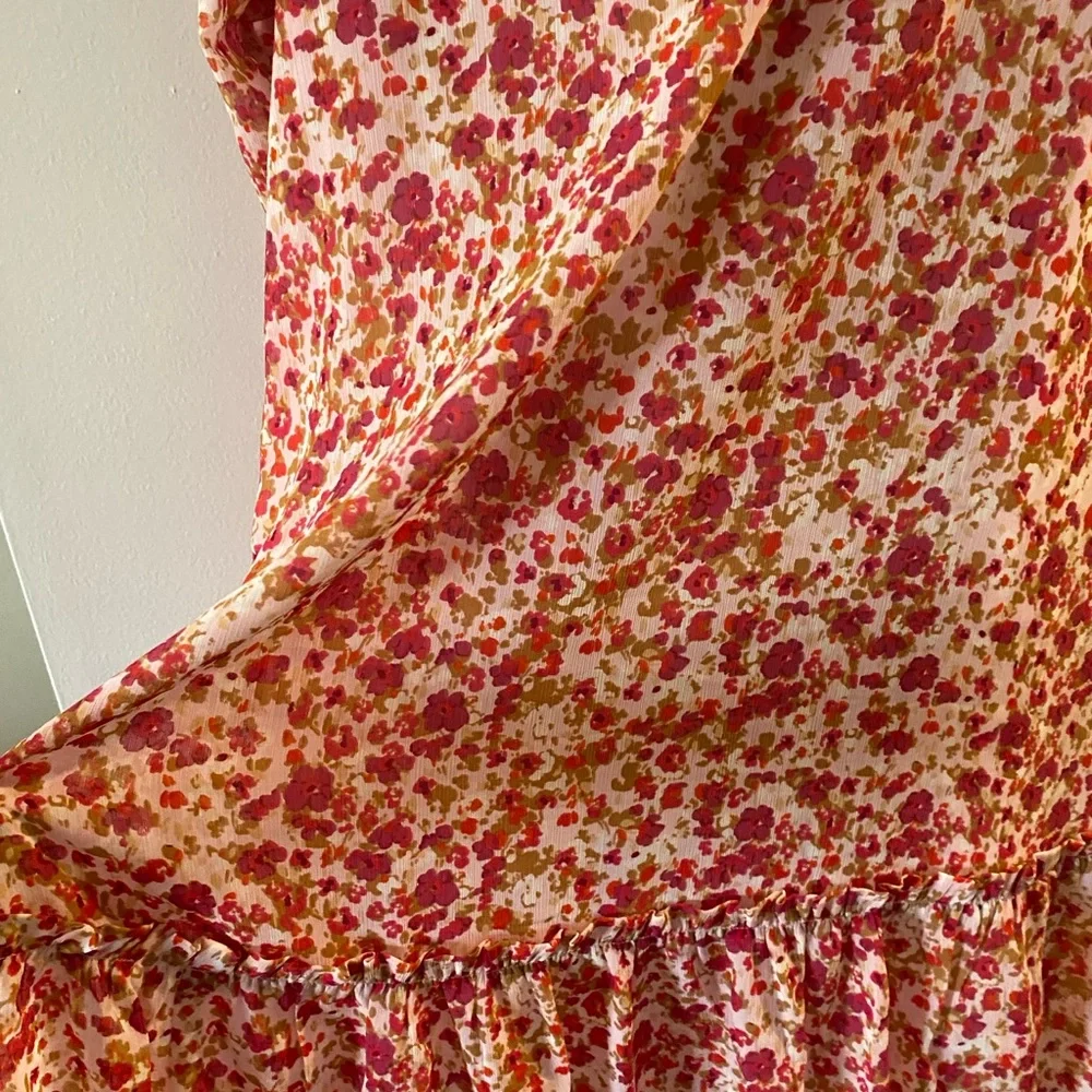 J Crew floral reglan dress size Large - Picture 3 of 3